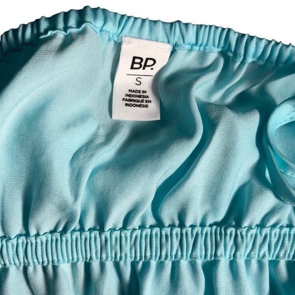 BP teal paradise crop top halter smocked back adjustable strap pastel size S - Picture 9 of 14